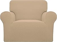 Vista 124 de Easy-Going Funda elástica para sofá de 1 pieza, cubierta de sofá, protector de muebles, suave con parte inferior elástica para niños, de poliéster