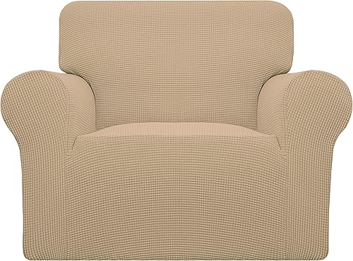 Vista 110 de Easy-Going - Funda elástica para sofá de silla, 1 pieza, protector de muebles, suave, con parte inferior elástica, para niños y mascotas, tela
