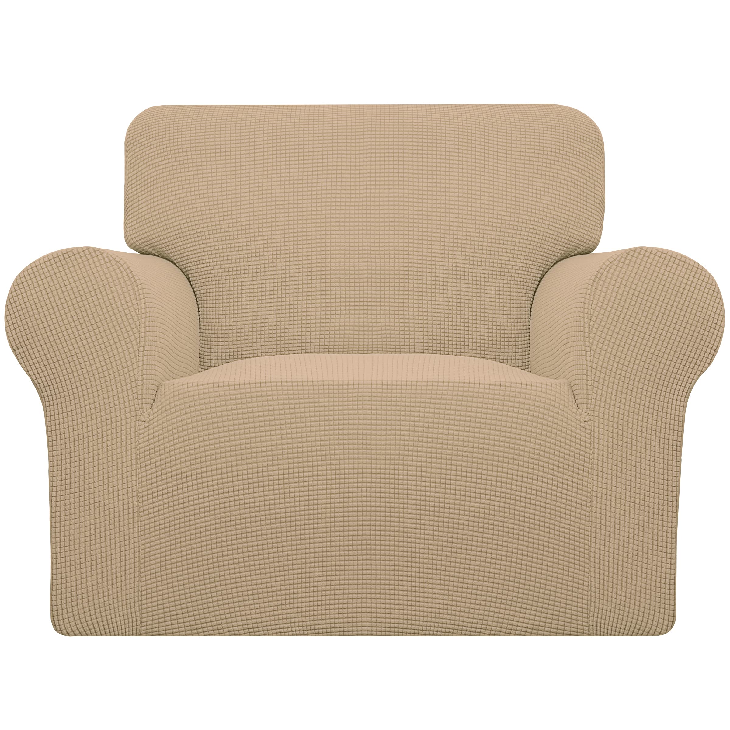 Easy-Going Stretch Oversized Chair Slipcover with Arm Washable Sand