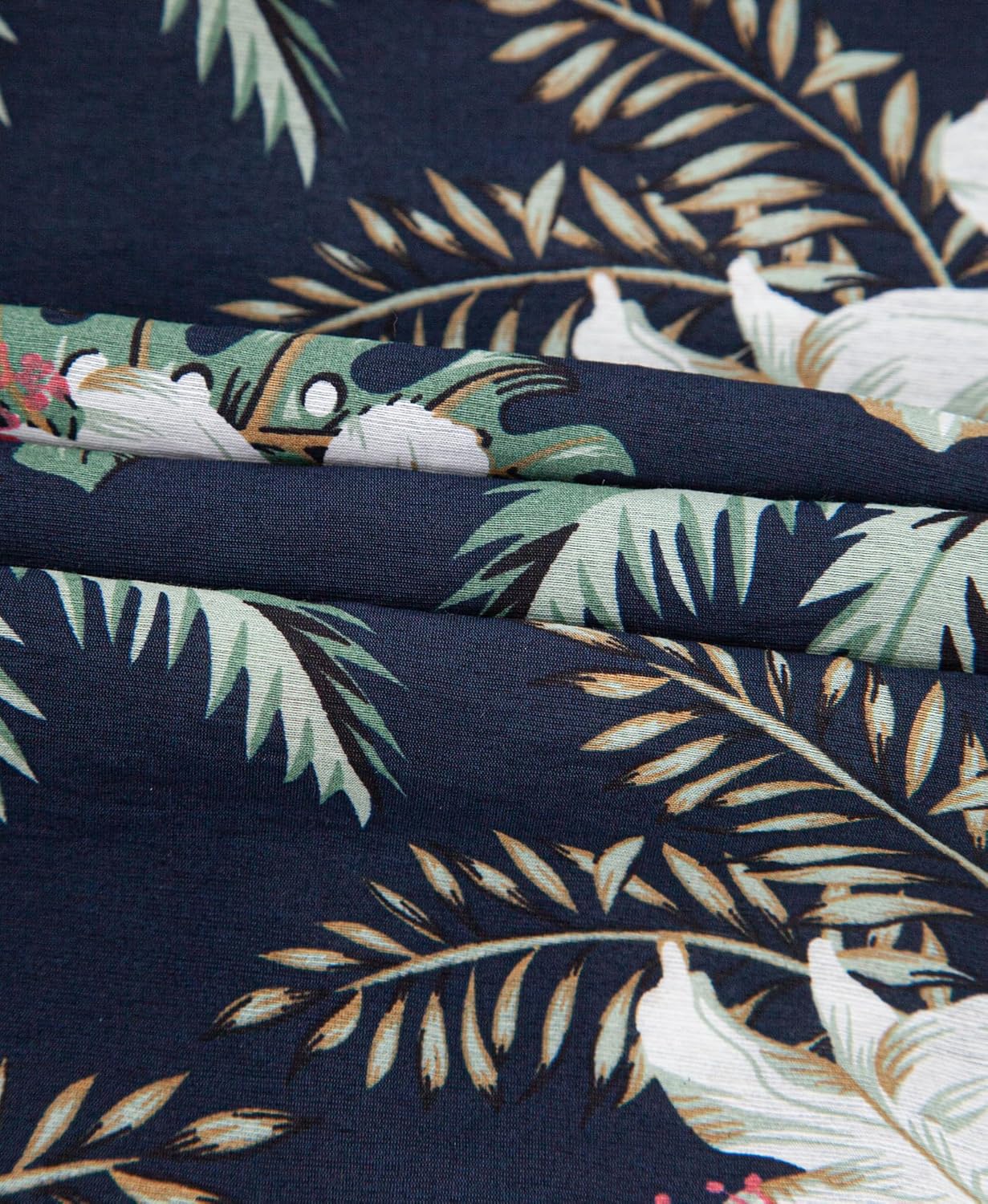 Weecreeture Floral Hawaiian Shirt for Men Summer Button Up Shirt Short Sleeve Mens Beach Tropical Casual Aloha Shirt - Image 5