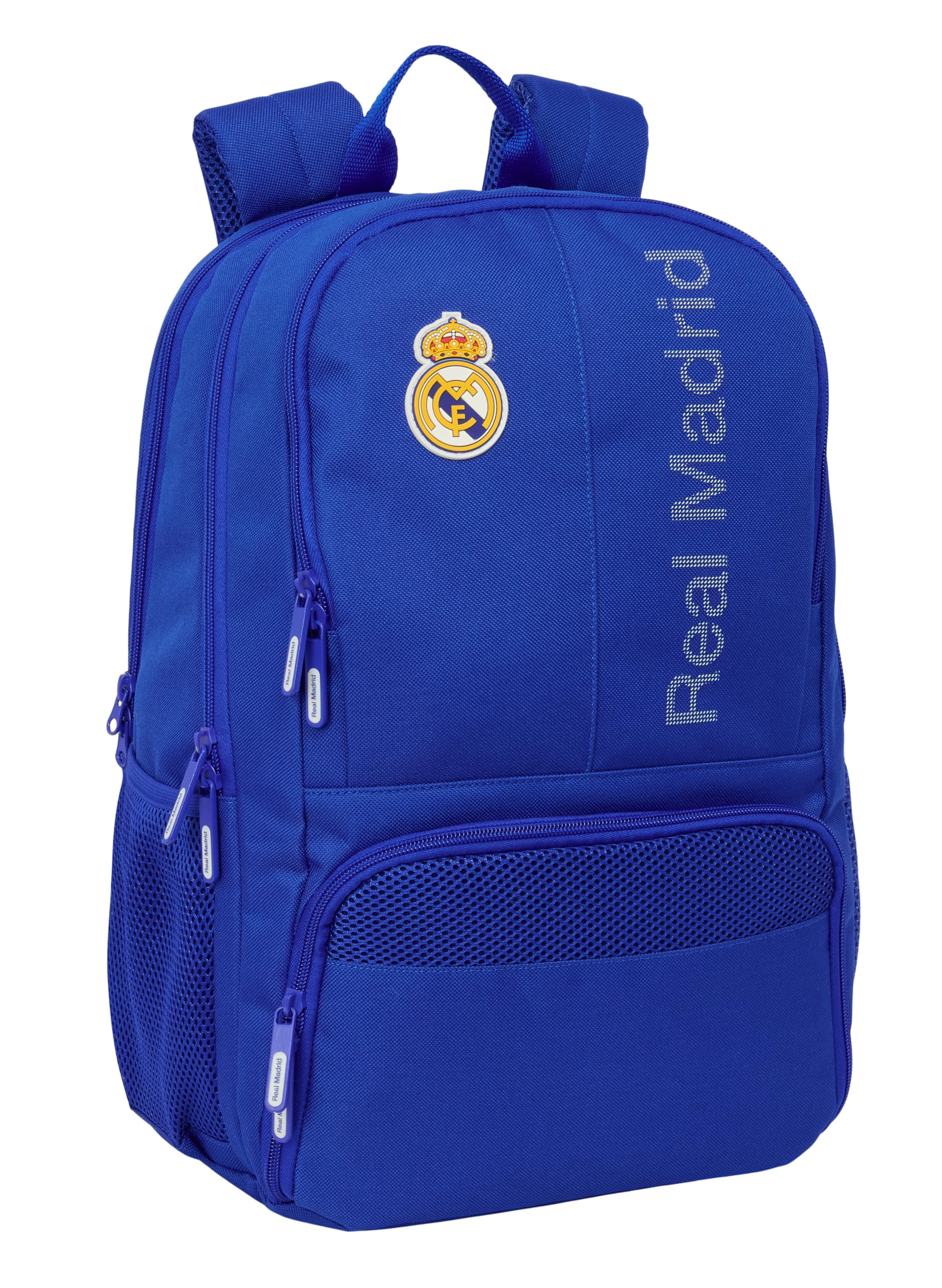 REAL MADRID - Mochila para Pádel, Mochila de Deporte, Ideal para Diferentes Edades, Cómoda y Versátil, Calidad y Resistencia, 30x17x42 cm