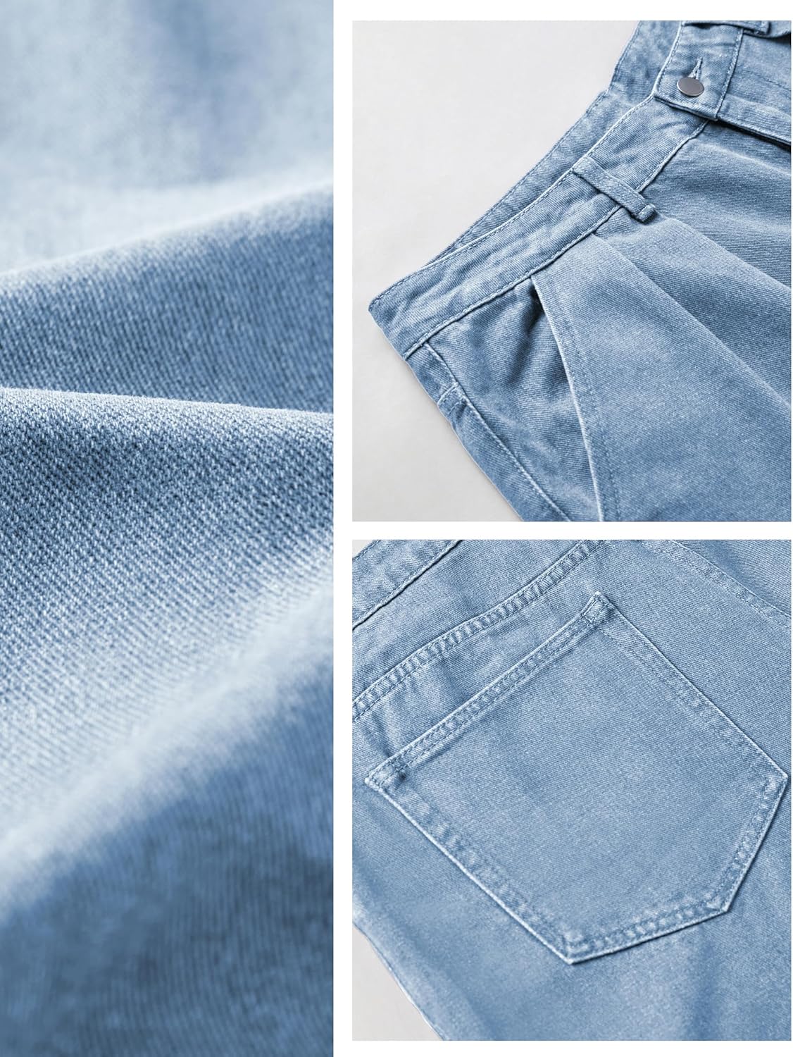 EMMIOL Baggy Jeans Men Wide Leg,Y2k Hip Hop Skater Denim Cargo Pants Casual Loose Fit,Relaxed Long Trousers - Image 5