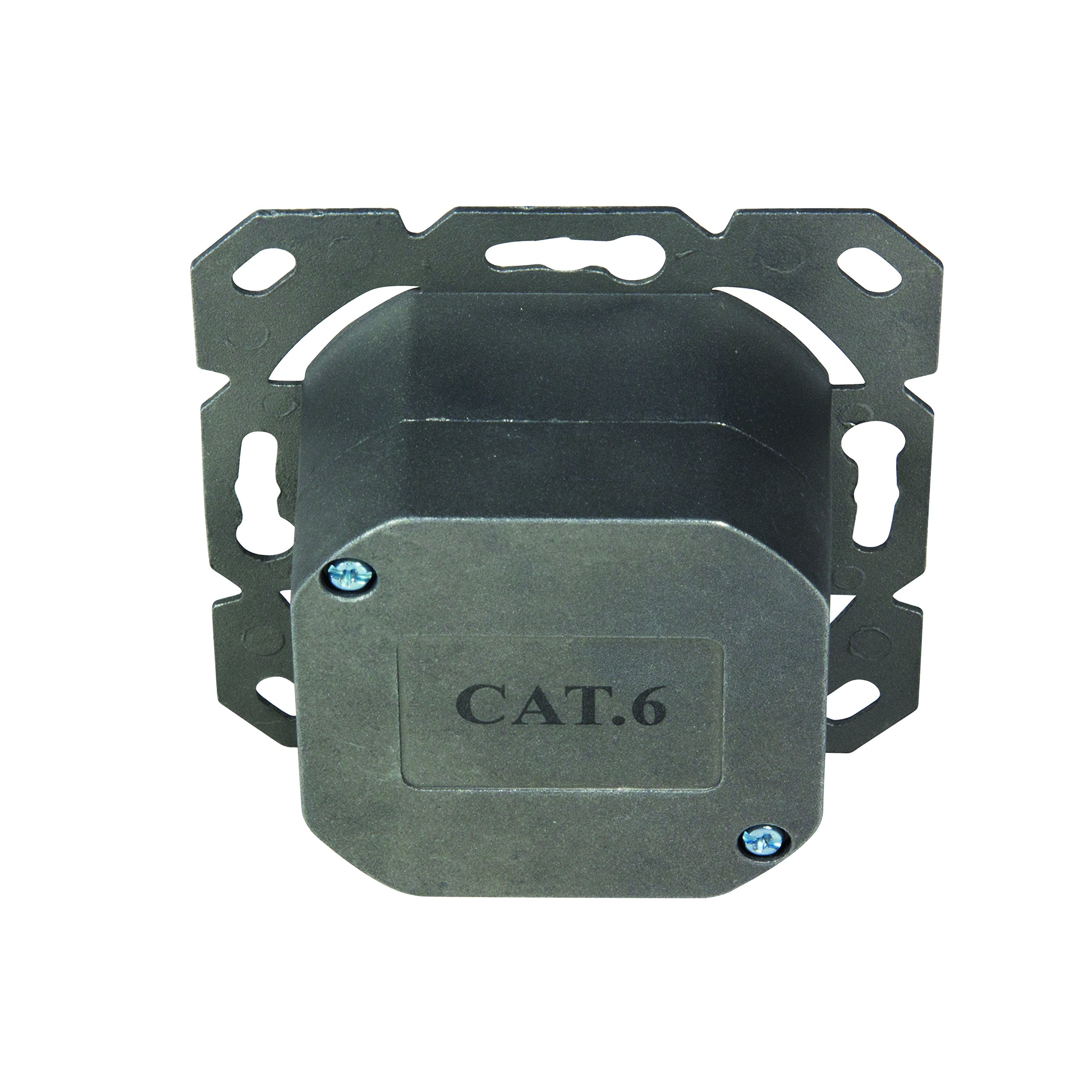 LogiLink Professional NP0023 RJ45 Cat.6 aansluitdoos (inbouw) 2x RJ45 Stp (volledig afgeschermd) met 40° uitlaat