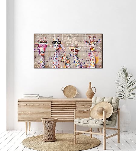 Miniatura 171 de JKWALL77 Arte de pared de graffiti – Decoración de pared de arte abstracto grande – Arte de pared en lienzo para sala de estar, listo para colgar