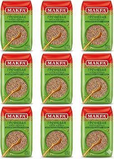 Makfa Buckwheat Groats Premium Quality 800g/28.2oz Kosher Product, Non-Gmo, Grechka (Pack of 9)