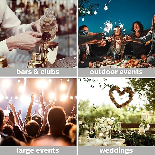 Miniatura 9 de MATANA 40 platos de plástico plateados con ribete de encaje blanco y plateado, 20 platos llanos de 10.25 pulgadas, 20 platos de ensalada de postre