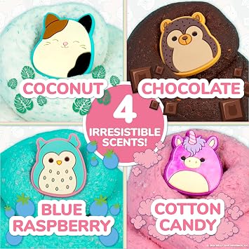 Original Squishmallows Premium Cloud Slime - 4-Pack Scented Slimes