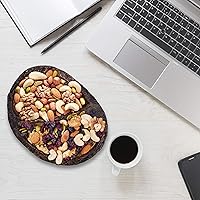 Vista 5 de Bandeja de madera natural, cuenco para servir ensalada, verduras y frutas, bandeja grande y profunda para familia, fiesta