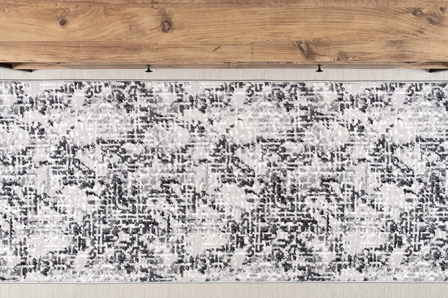 Custom Size Hallway Runner Rug Grey Color 31 inch Wide Select Your Length Non-Slip (Skid Resistance) Rubber Backing 8 feet x 31 inch (Color Options Available)