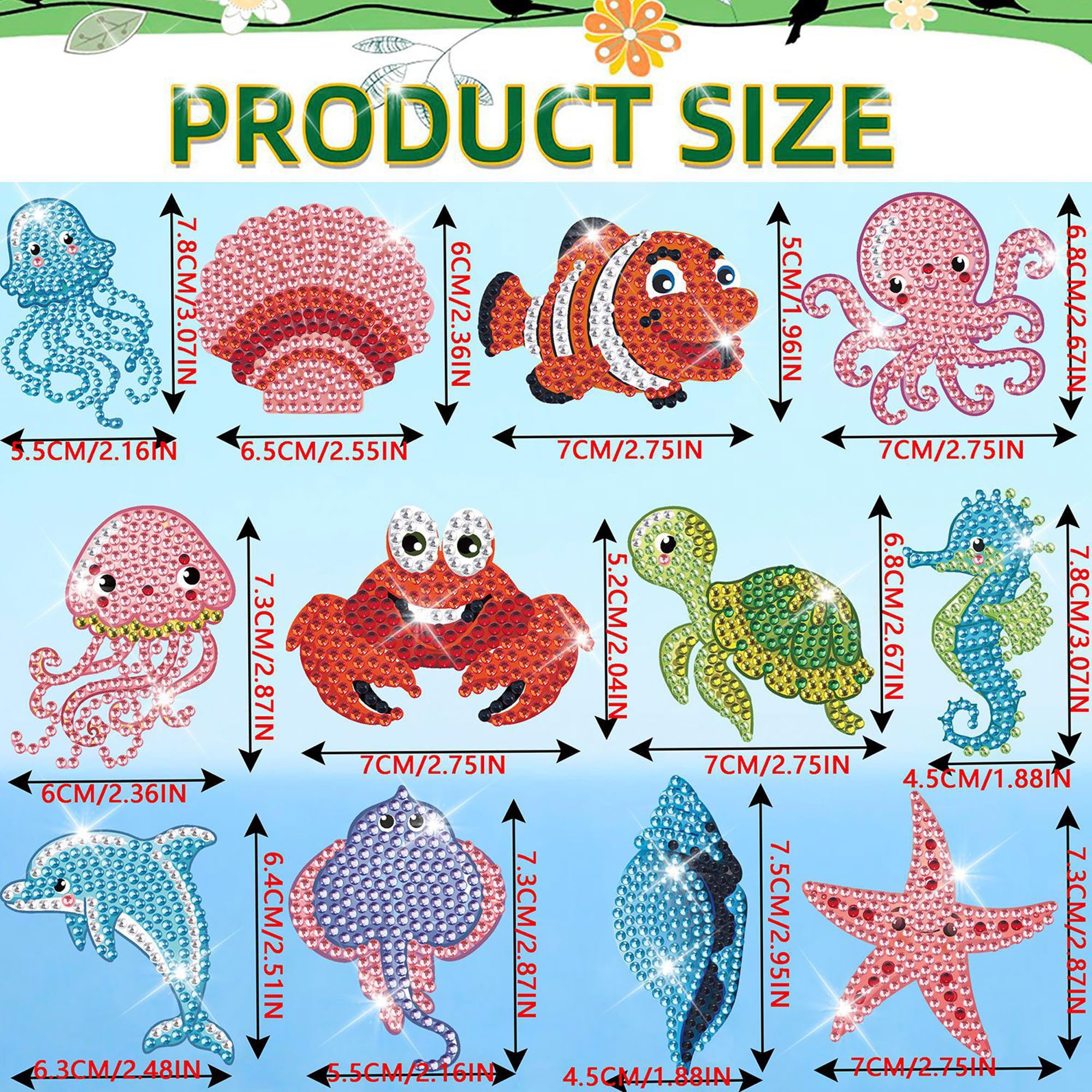 Diamond Painting Keychains - Ocean Animals DIY -6