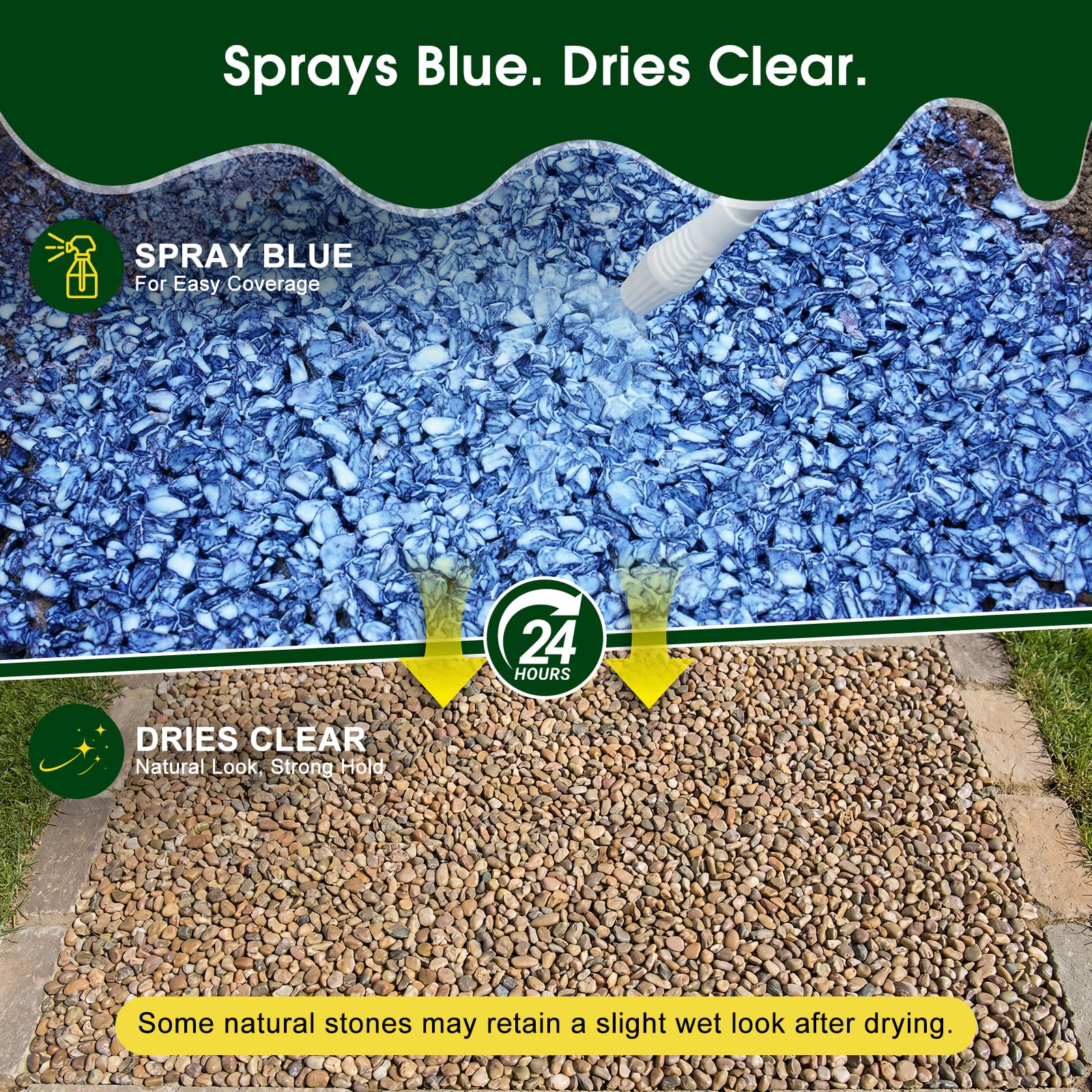 Teexpert 1 Gallon Rock Glue for Landscaping – Strong Pea Gravel Binder & Stone A — product photo