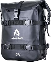 Vista 11 de Bolsa impermeable para parachoques de motocicleta, bolsa de barra de choque de motor de 6 L con correa para el hombro, bolsa de marco lateral