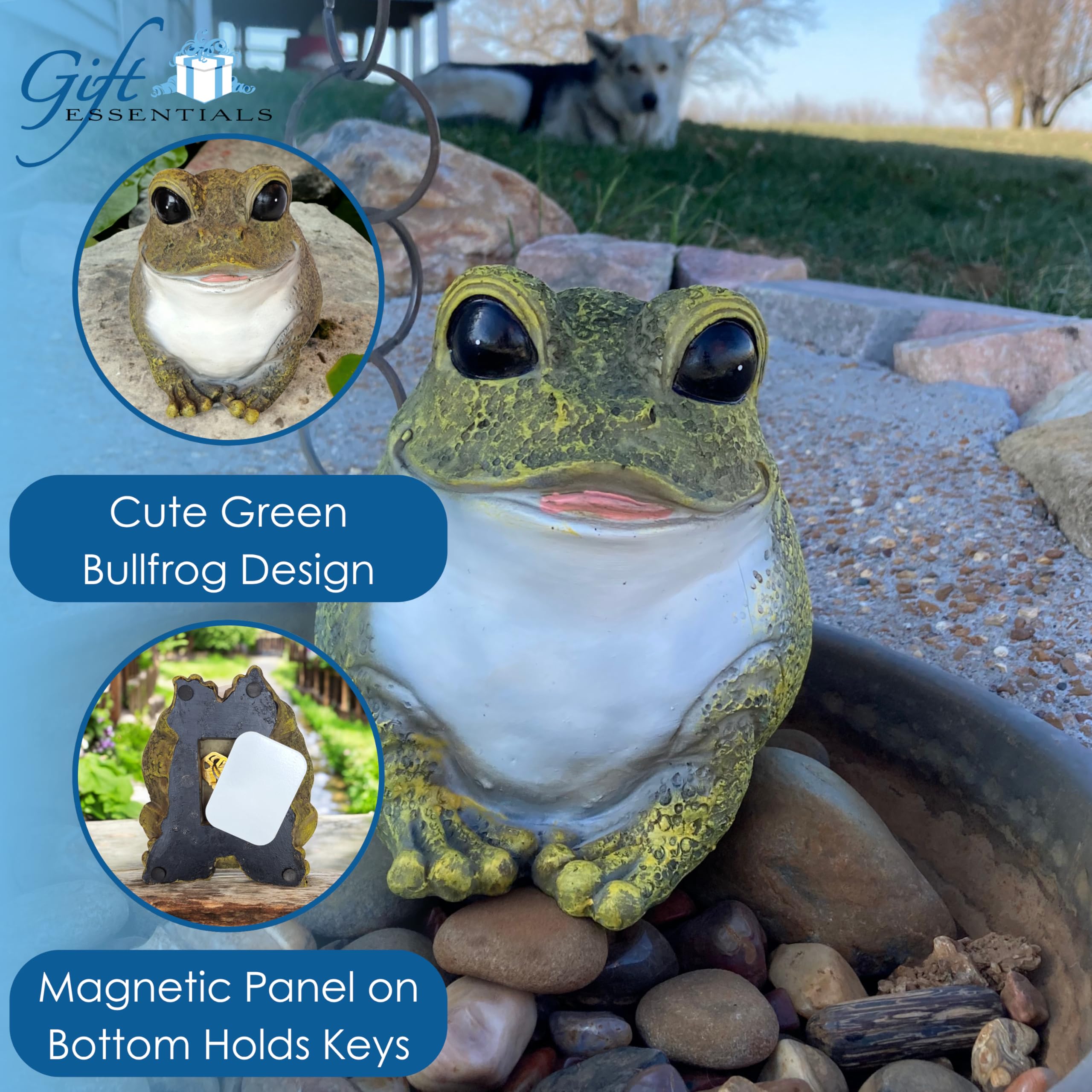 Amazon.com: Gift Essentials Stocky Frog Decorative Garden Statue