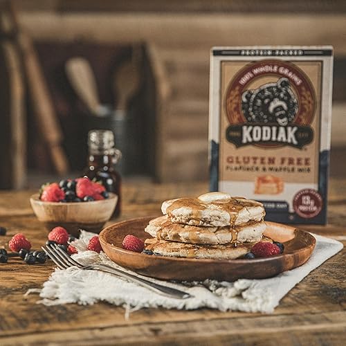 Vista 12 de Kodiak Cakes Mezcla de panqueques de proteína sin gluten, mezcla de flapjack y gofres de proteínas, 100% de grano entero, sin gluten, panqueques