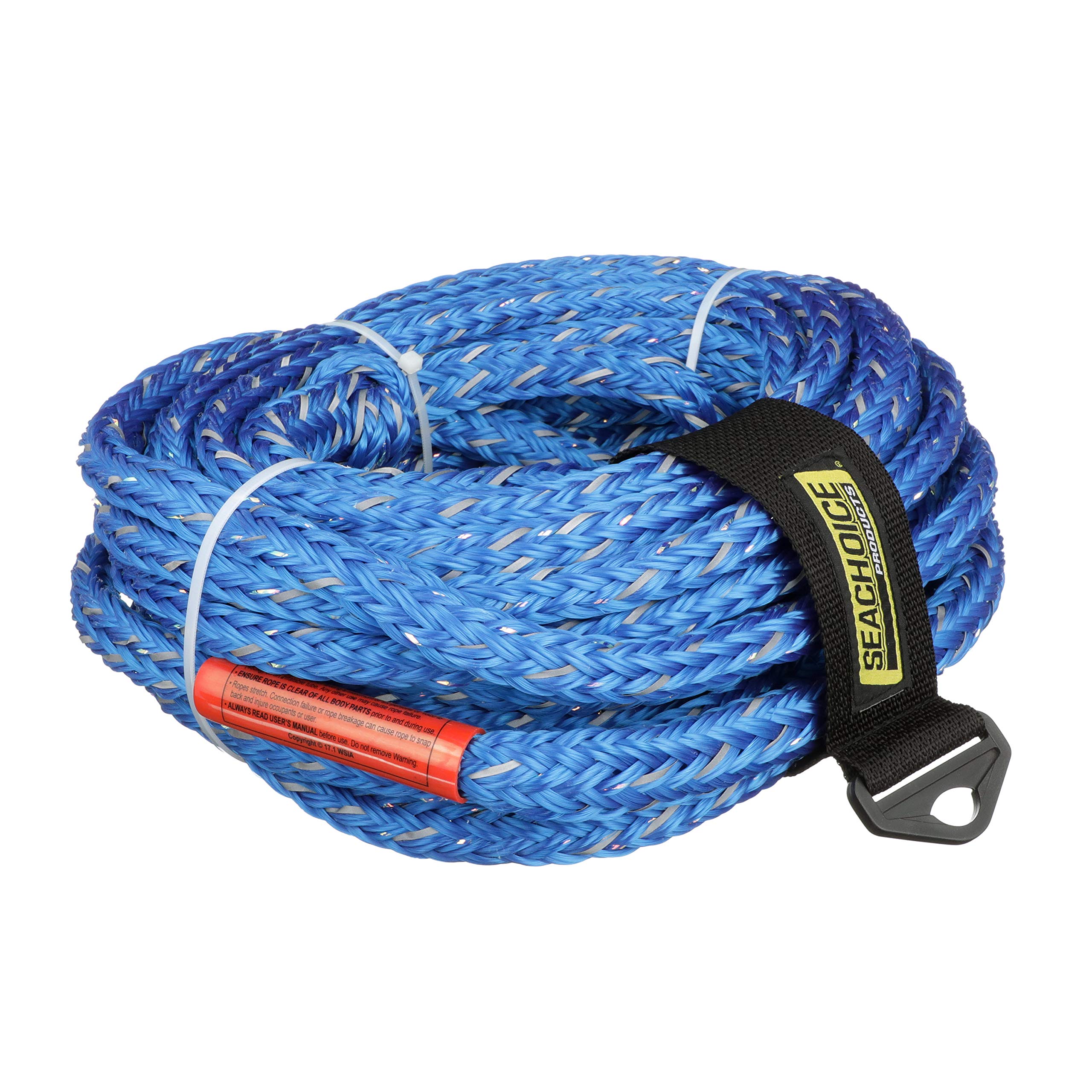 Seachoice Tube Tow Reflective Rope, 60 Ft. Long, Tows Up to 6 Riders
