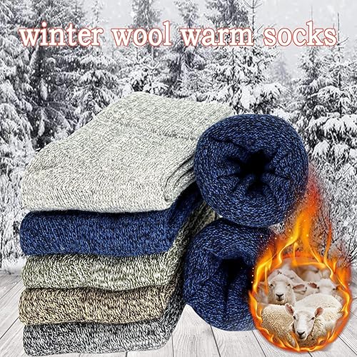 Miniatura 3 de YQHMT Calcetines de lana para mujer, regalos de invierno, cálidos, gruesos, térmicos, vintage, suaves, calcetines para calcetines, regalo de Navidad
