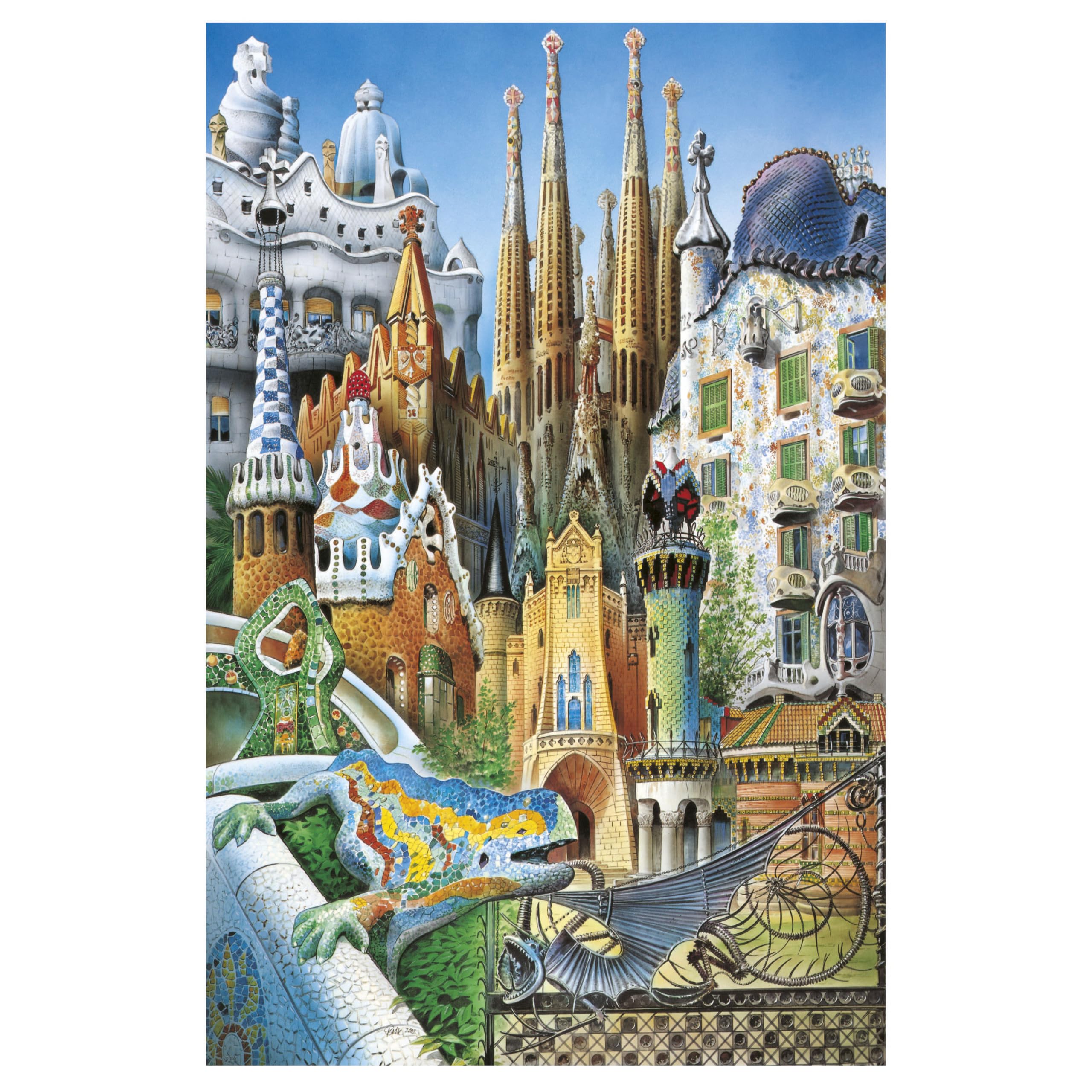 Puzzle 1000 pièces Paris Dominic Davison - Tour Eiffel - Miniature Educa dès 14 ans
