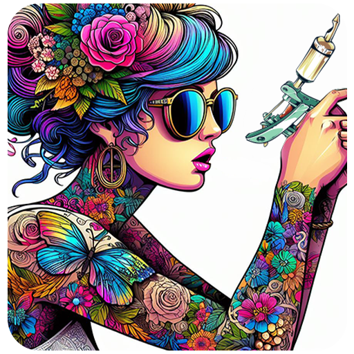 Tattoo Color By Number Adult Coloring Book Pages - Tattoo Coloring ...