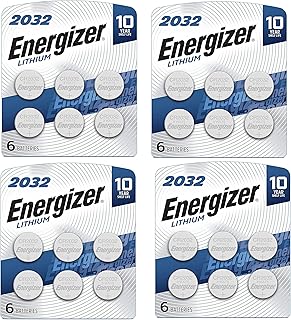 CR2032 Batteries, 3V Lithium Coin Cell 2032 Watch Battery,White (24 Count)