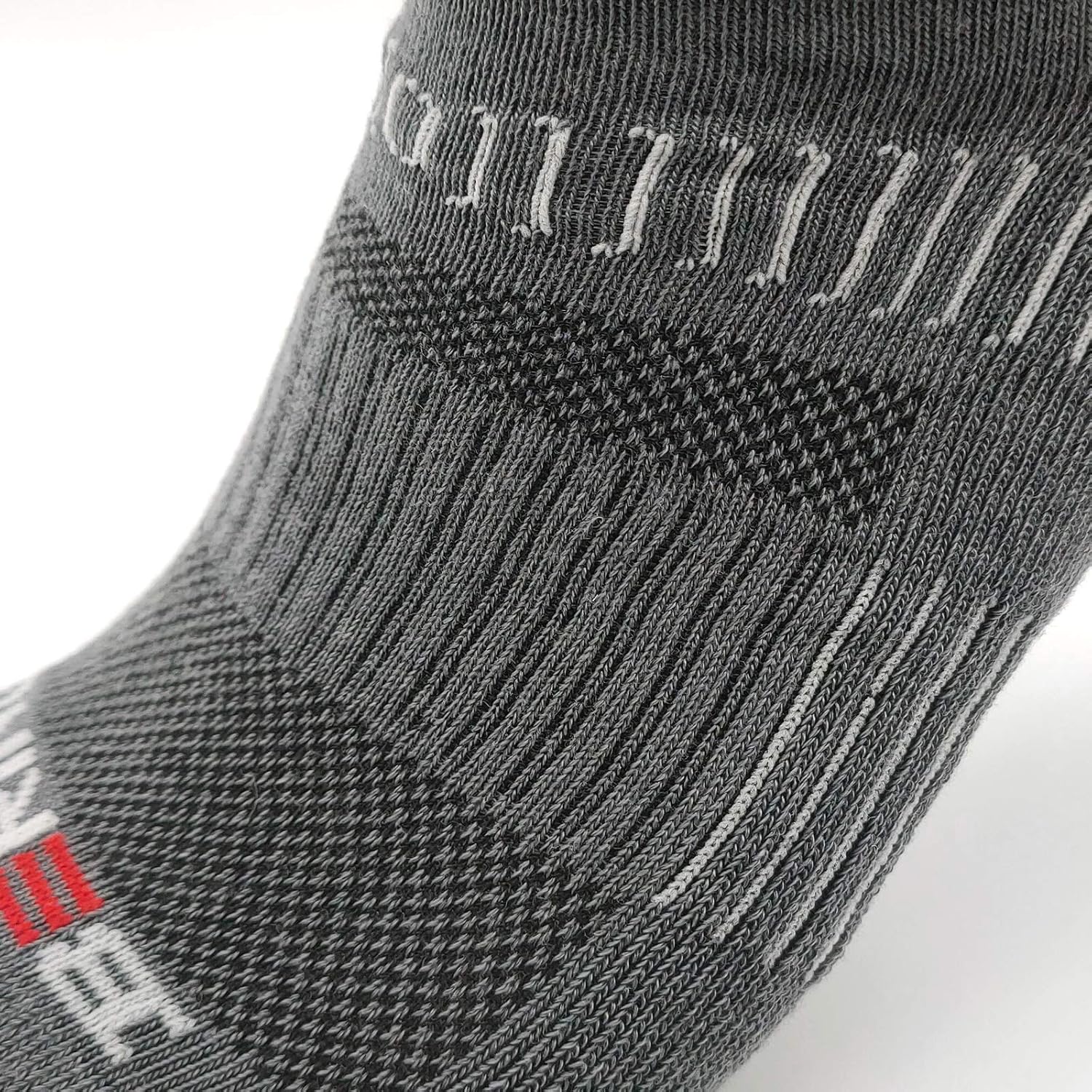 BERING Men's Athletic Cushion Quarter Socks (6 Pairs) 9-12 Dark Gray image 3 of 8 B092D9DMRL