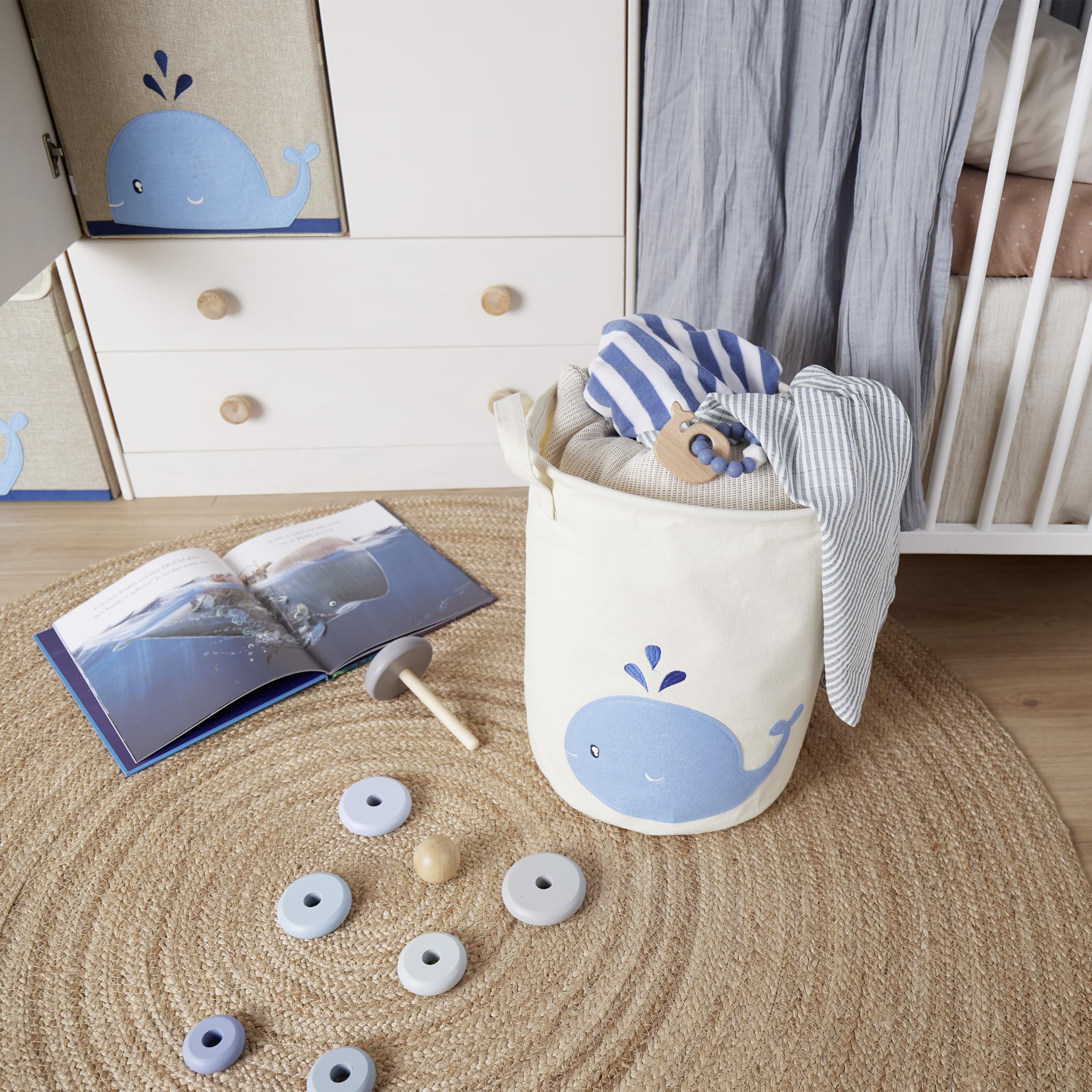 Cestino Biancheria Bambini Clastyle 40x40x30 Cm - Design Città Skyline, Impermeabile, Per Giocattoli O Bucato - Foto 4