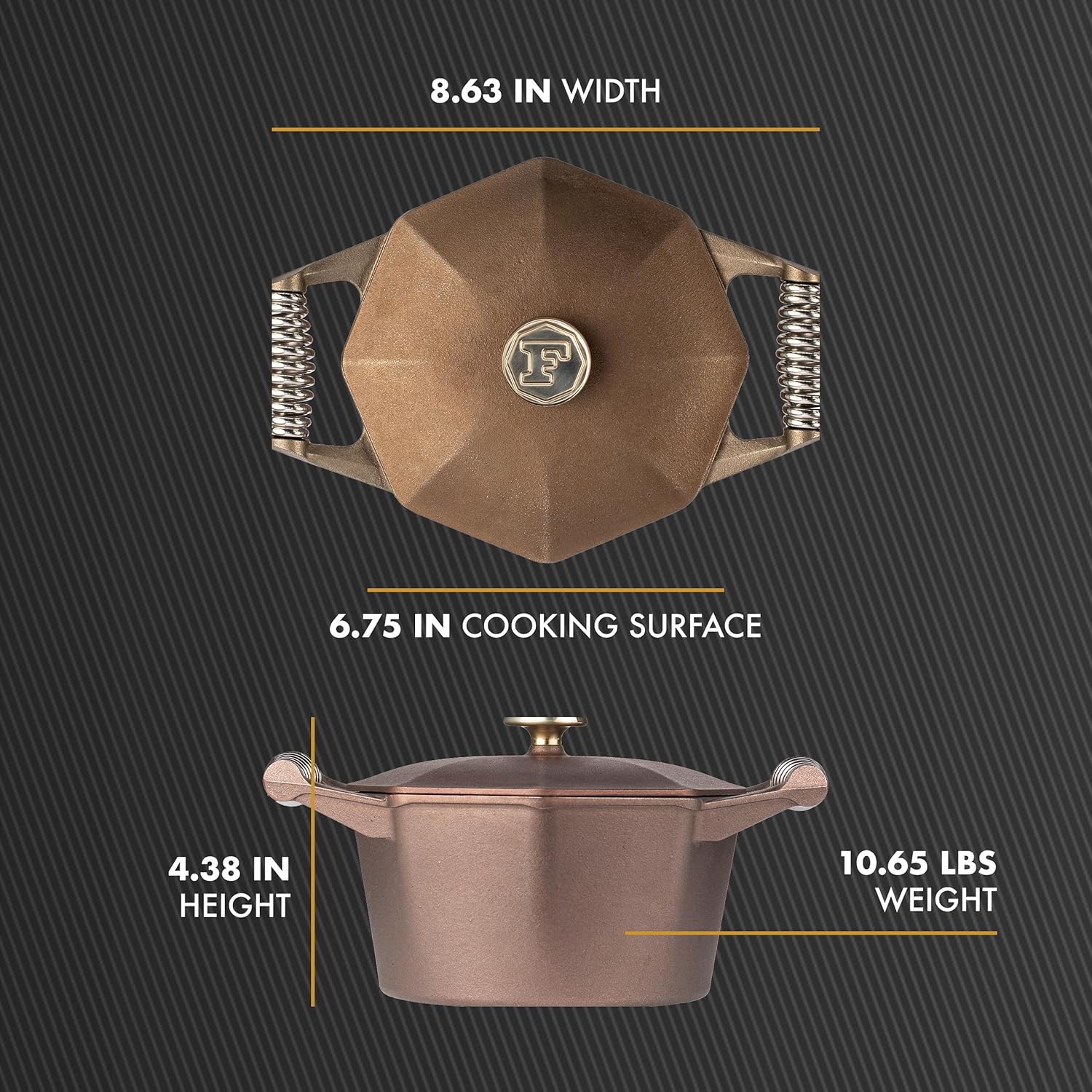 FINEX 3QT Cast Iron Dutch Oven