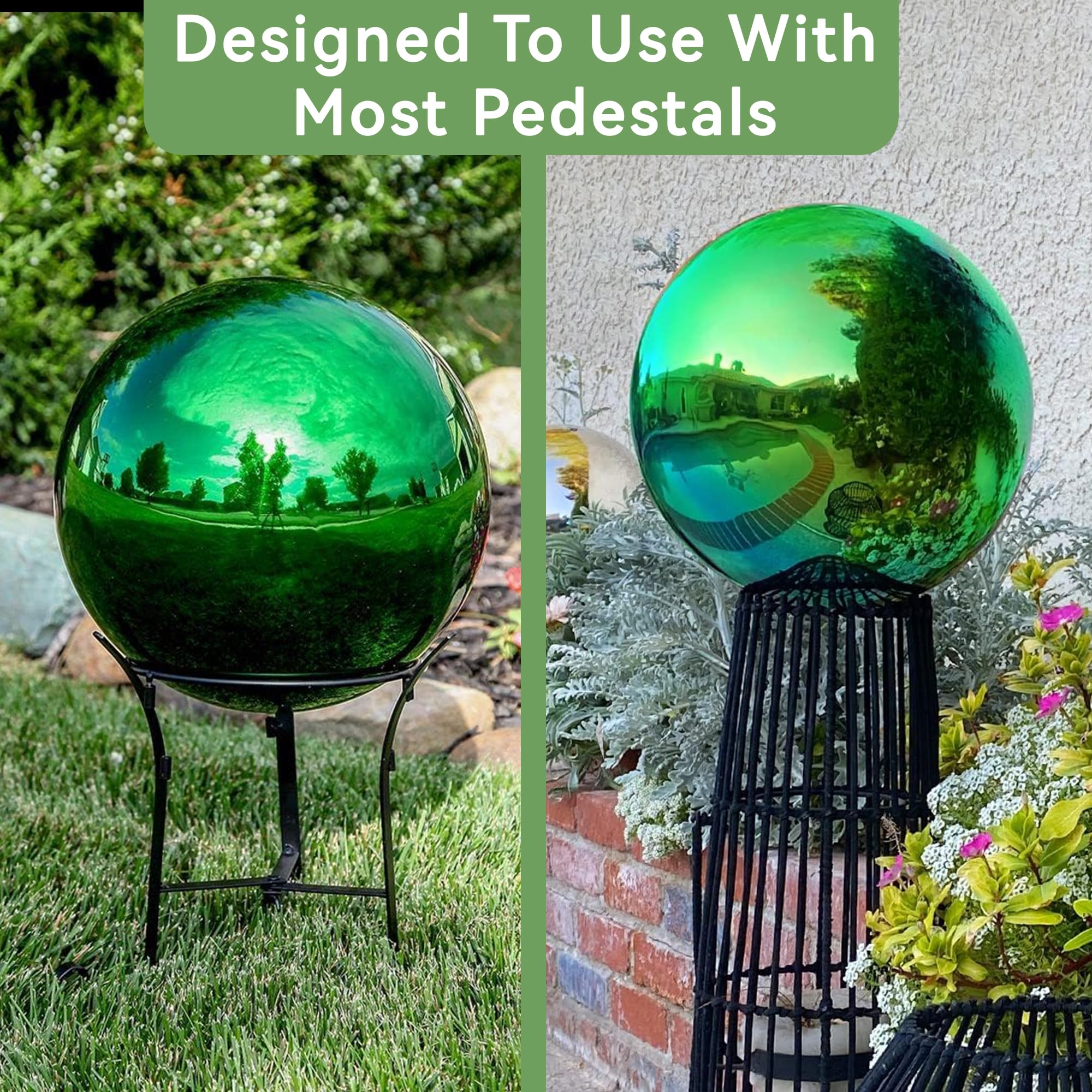 Amazon.com: Lily's Home 12 Inch Stainless Steel Gazing Globe