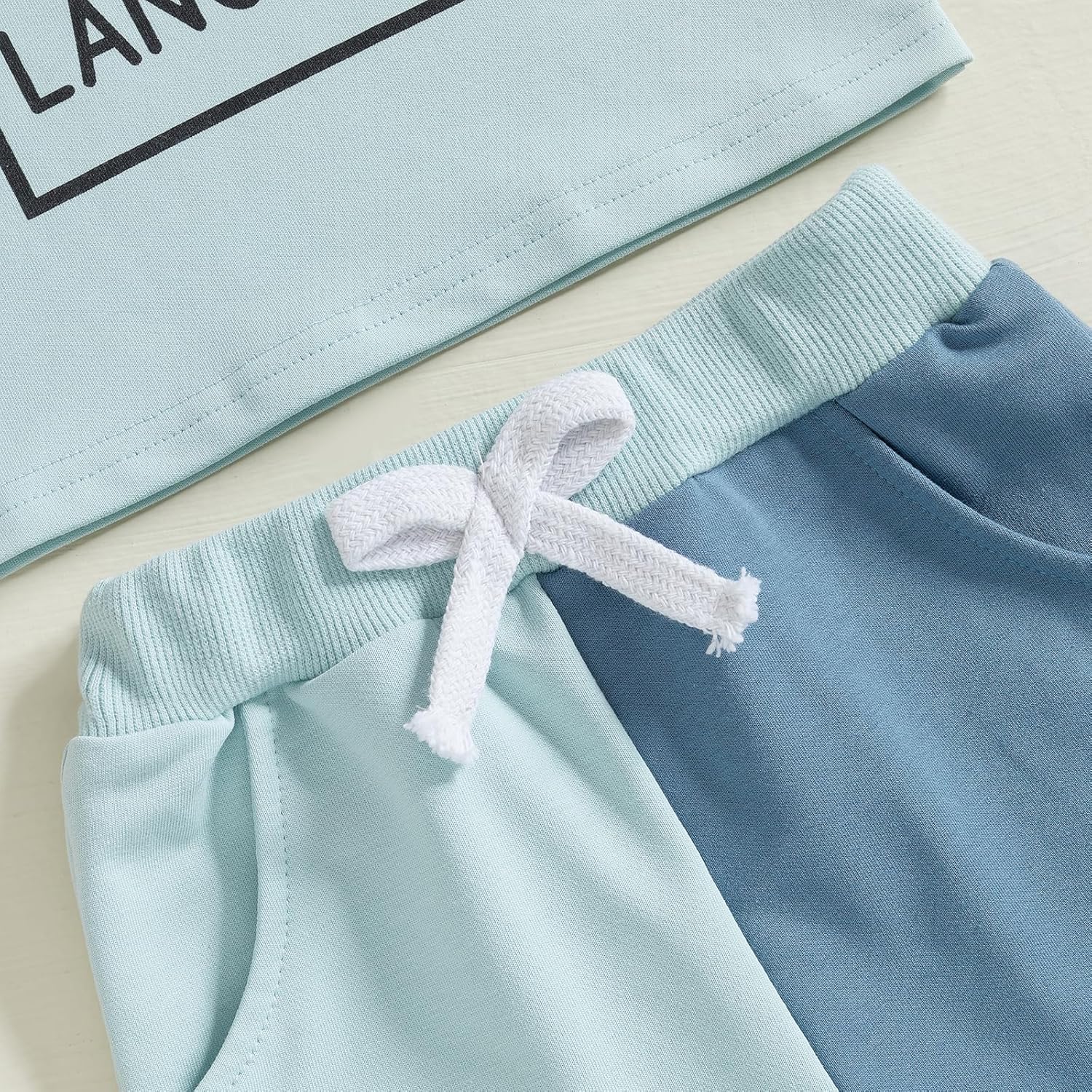 Toddler Baby Boy Summer Clothes Short Sleeve Letter T Shirt Tops and Stretch Casual Shorts Set Infant Outfit - Image 6