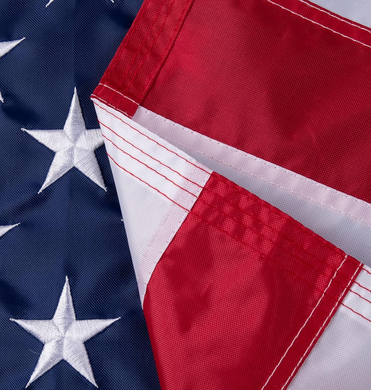 American Flag 5x8 FT,Heavy Duty 420D Nylon Outdoor UV Fade Resistant USA Flag,Sewn Stripes Embroidered Stars and Tough Brass Grommets (5 by 8 Foot)