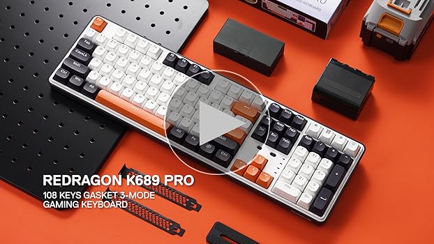 Redragon ゲーミングキーボード 本体 K689 Pro Amazon.com: Redragon K689 PRO Wireless Gasket RGB Gaming