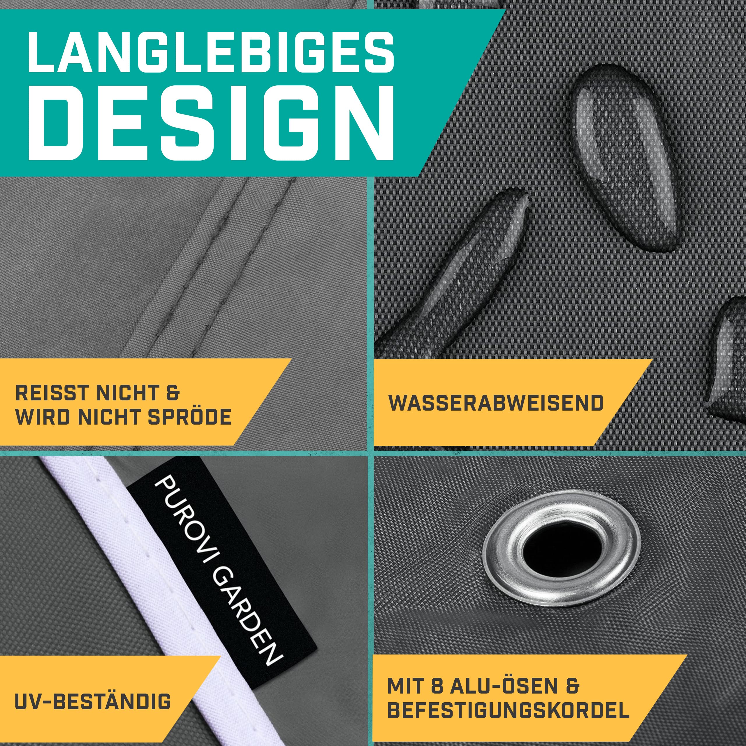 Housse pour Table de Ping Pong - Bâche de Protection Anti-UV et Intempéries en Tissu Oxford - Gris Anthracite