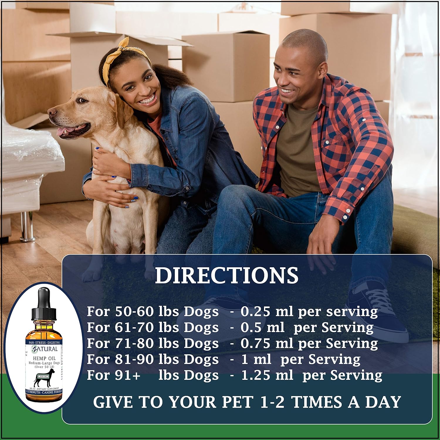 Zatural Hemp for Dogs - All Natural Vegan Omegas (900mg)