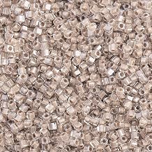 Miyuki Square/Cube Beads 1.8mm Tortilla Luster APX 20 Gram Vial Japanese Glass Beads