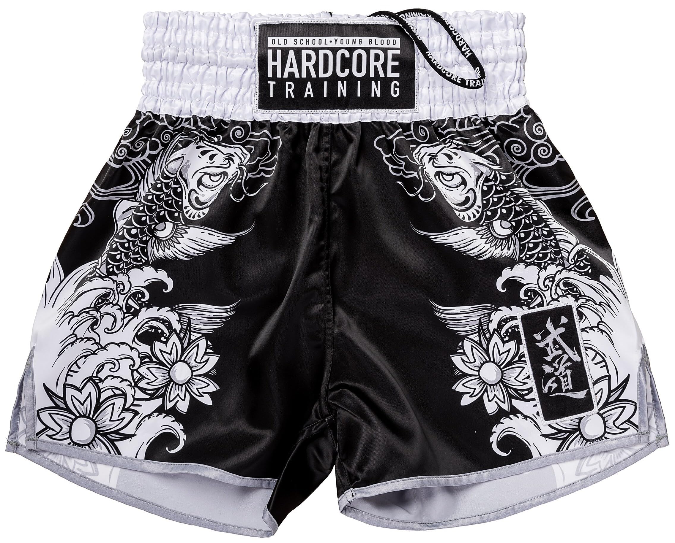 Hardcore Training Muay Thai Herren-Shorts, japanische Cortoon-Shorts für Kickboxen, MMA, Kampfsport, Sparring