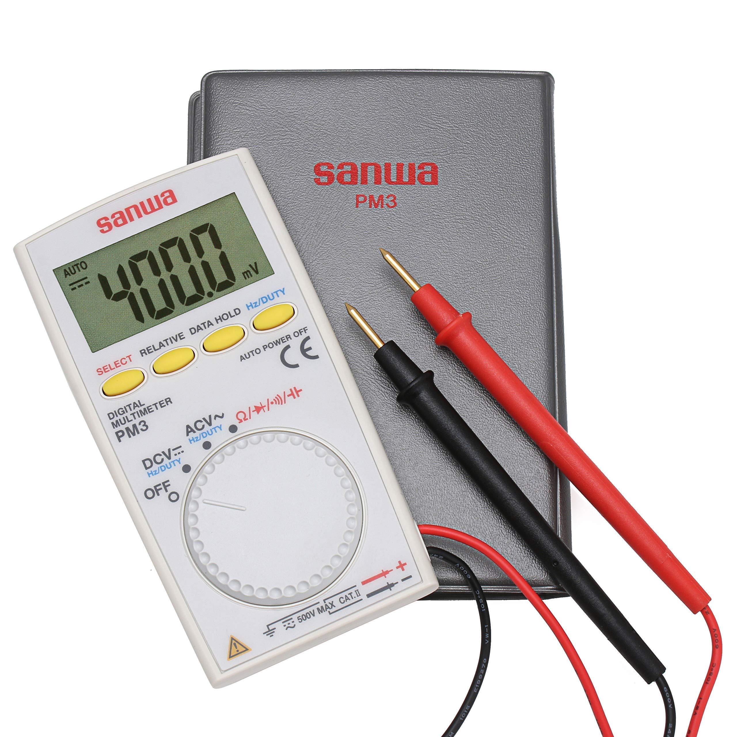 Sanwa, japan pm3 pocket digital multimeter (original)-image-7