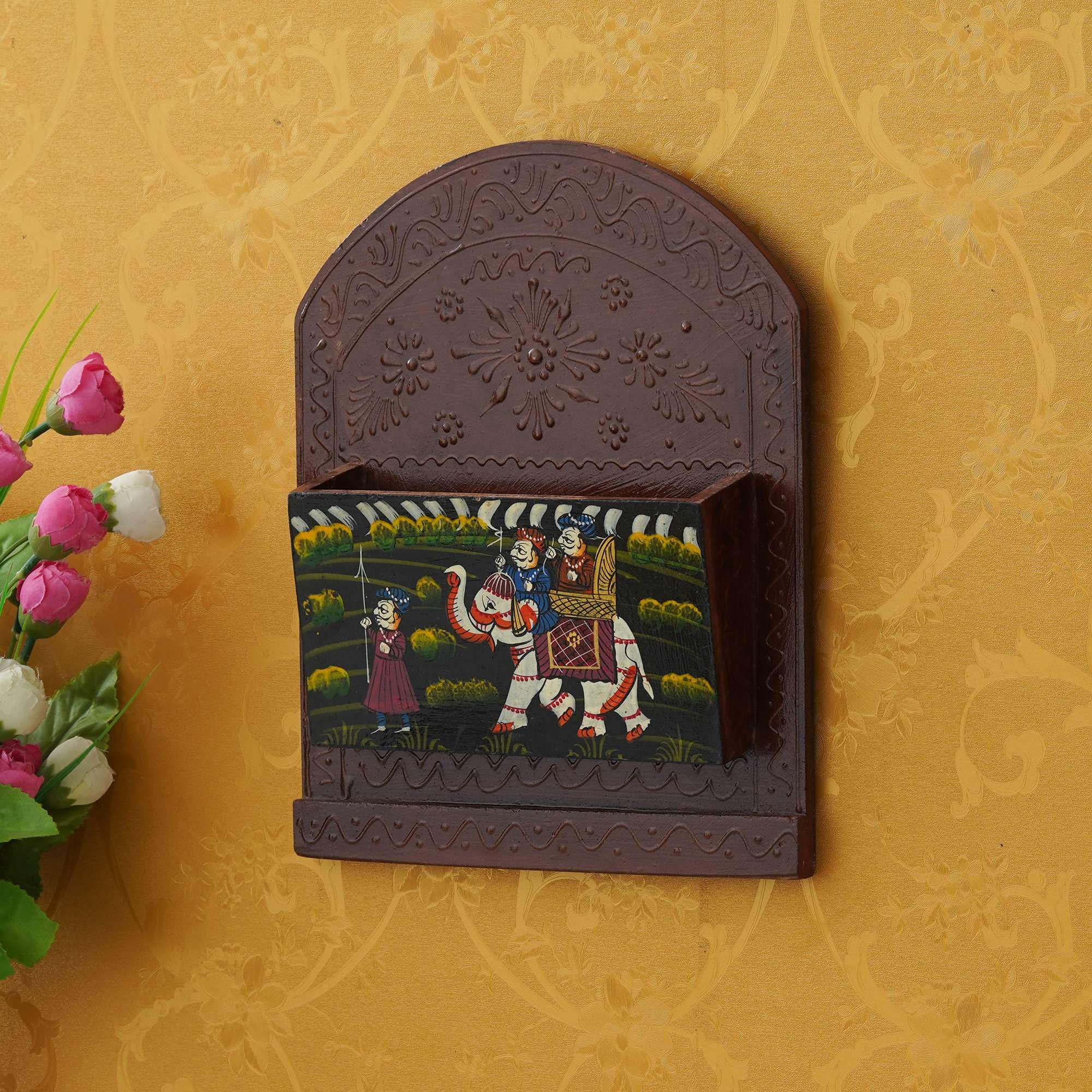 ARTISAN GLAMOUR GALLERY Hand Crafted Wooden Newspaper, Bookholder for Home Decor, Rajasthani Indian Art, Indian handicrafts-image-34