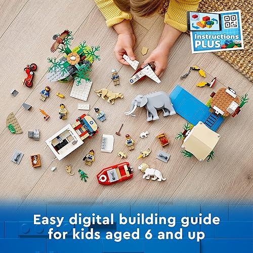 Miniatura 6 de LEGO City Wildlife Rescue Camp 60307 Kit de construcción juego de animales juguete superior para niños de 6 años en adelante nuevo 2021 503 piezas