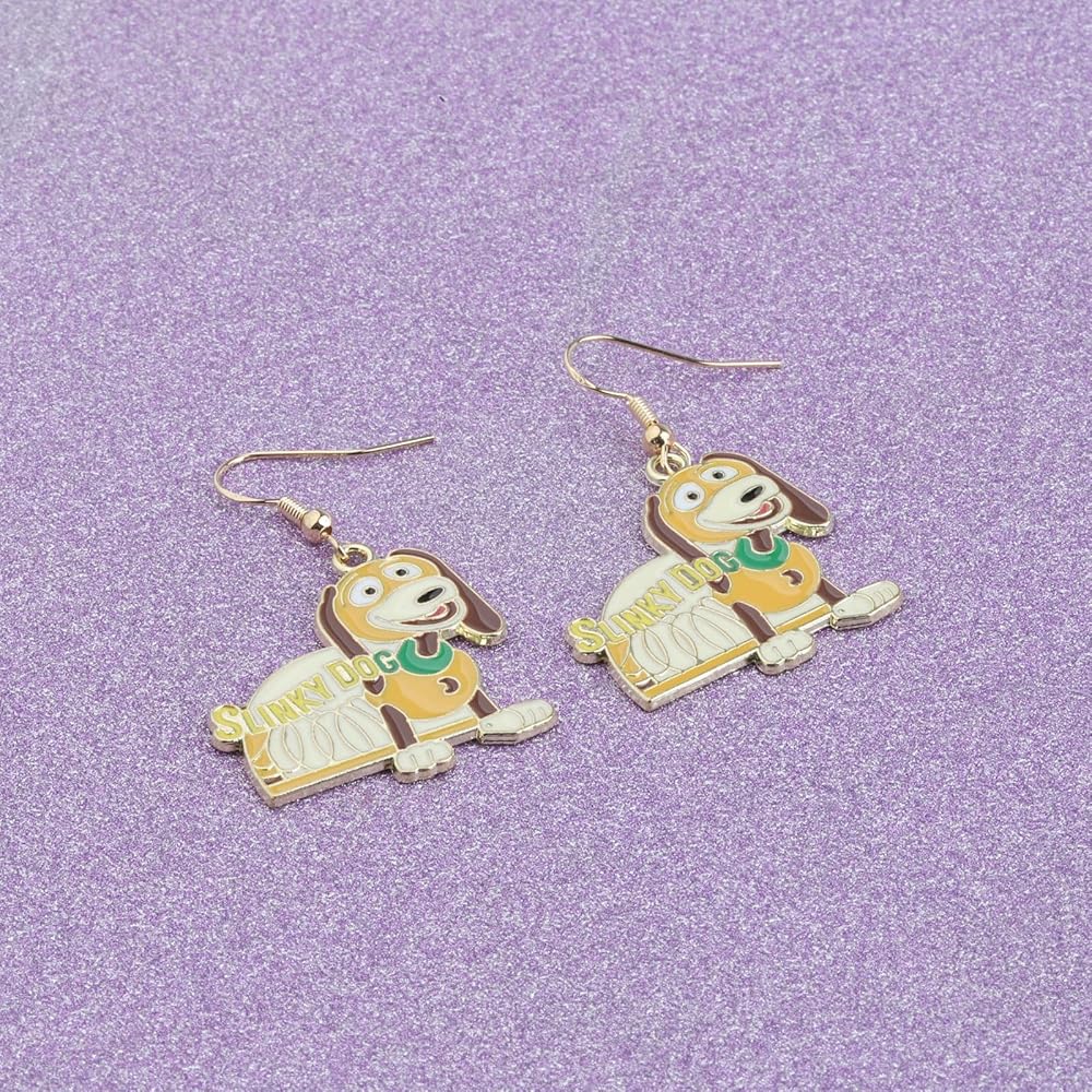 Disney Earrings TGBJE Slinky Dog Earring Cartoon Inspired Slinky