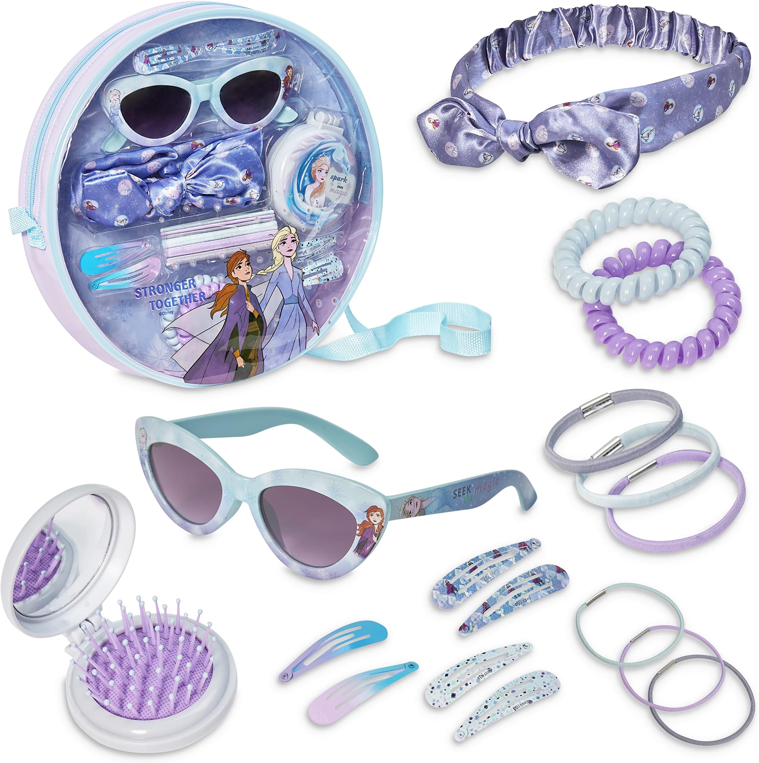 Disney Stitch Shoulder Bag for Girls Cross Body Bag with Kids Sunglasses Hair Accessories