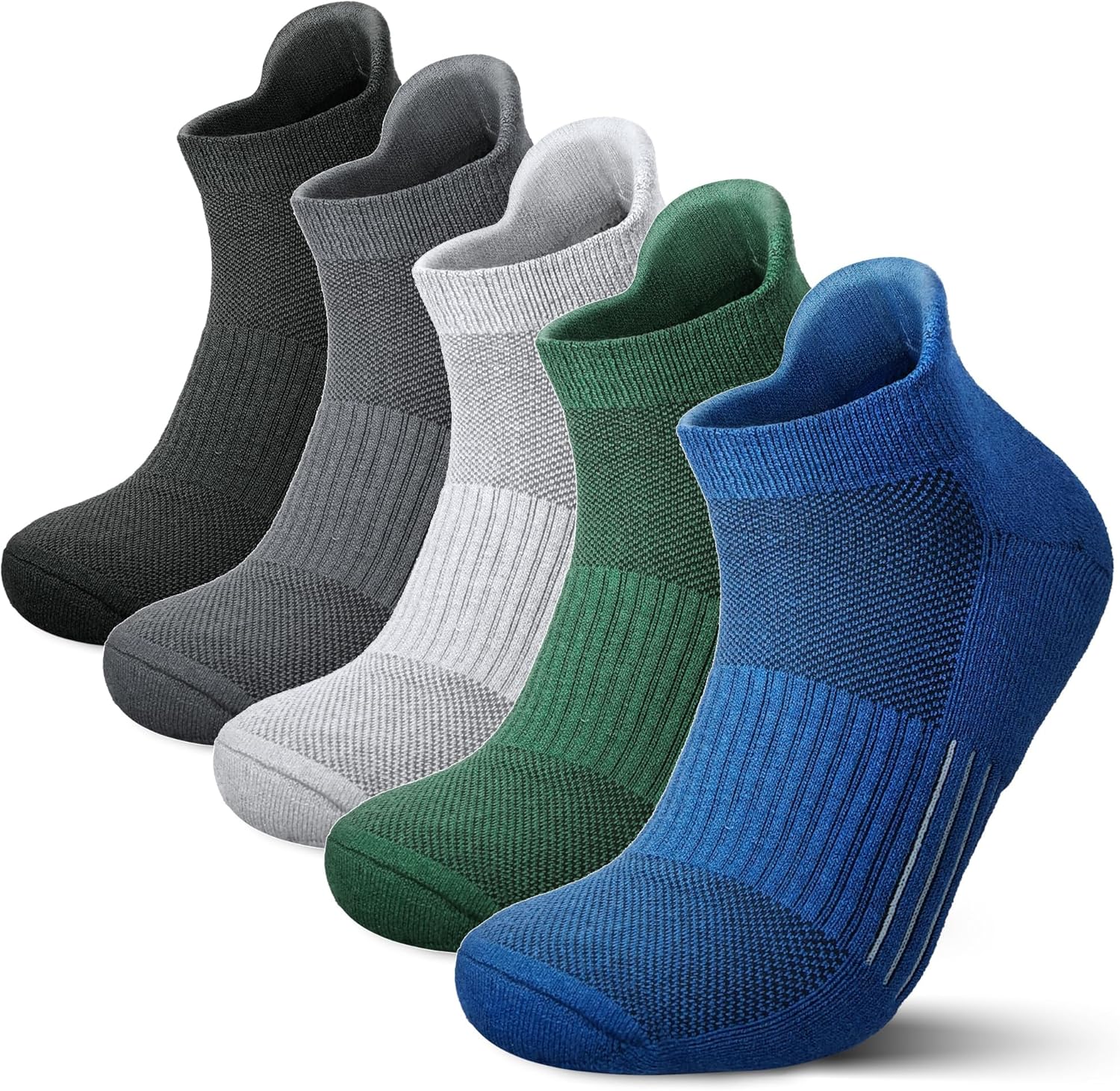 innotree Merino Wool Hiking Socks for Men & Women Quarter Ankle Compression Thick Cushion Breathable Anti Odor Socks, 5 Pairs innotree Merino Wool Hiking Socks for Men & Women Quarter Ankle Compression Thick Cushion Breathable Anti Odor Socks, 5 Pairs