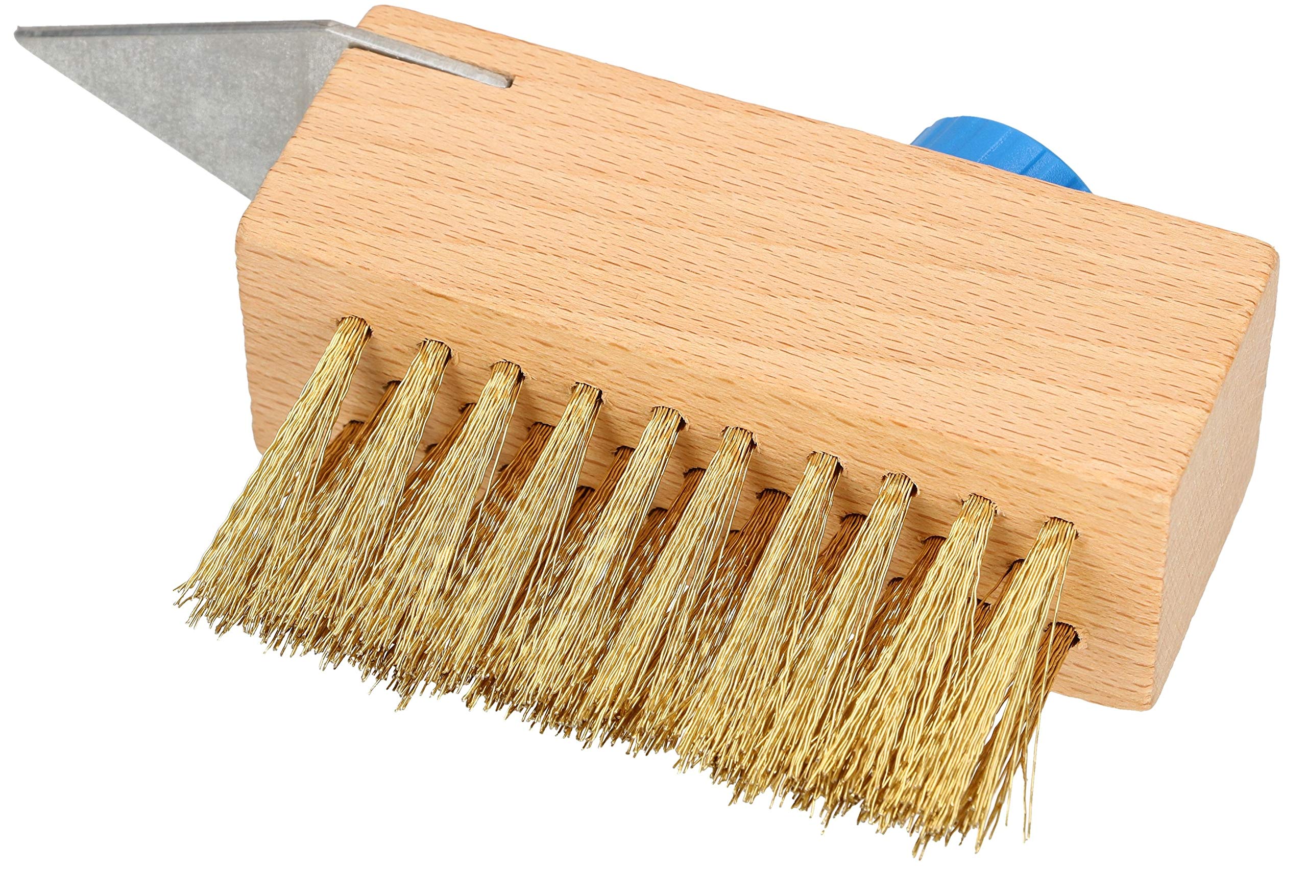 KOTARBAU® - Set di 2 spazzole per fughe, 40 mm, con setole in acciaio, per la rimozione di erbacce dalle pavimentazioni, senza manico