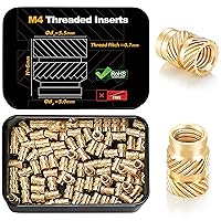 Vista 9 de Kadrick - Kit de surtido de 420 piezas de insertos roscados M3 M4 M5 para componentes de impresión 3D, tuercas moleteadas de latón métrico, inserto