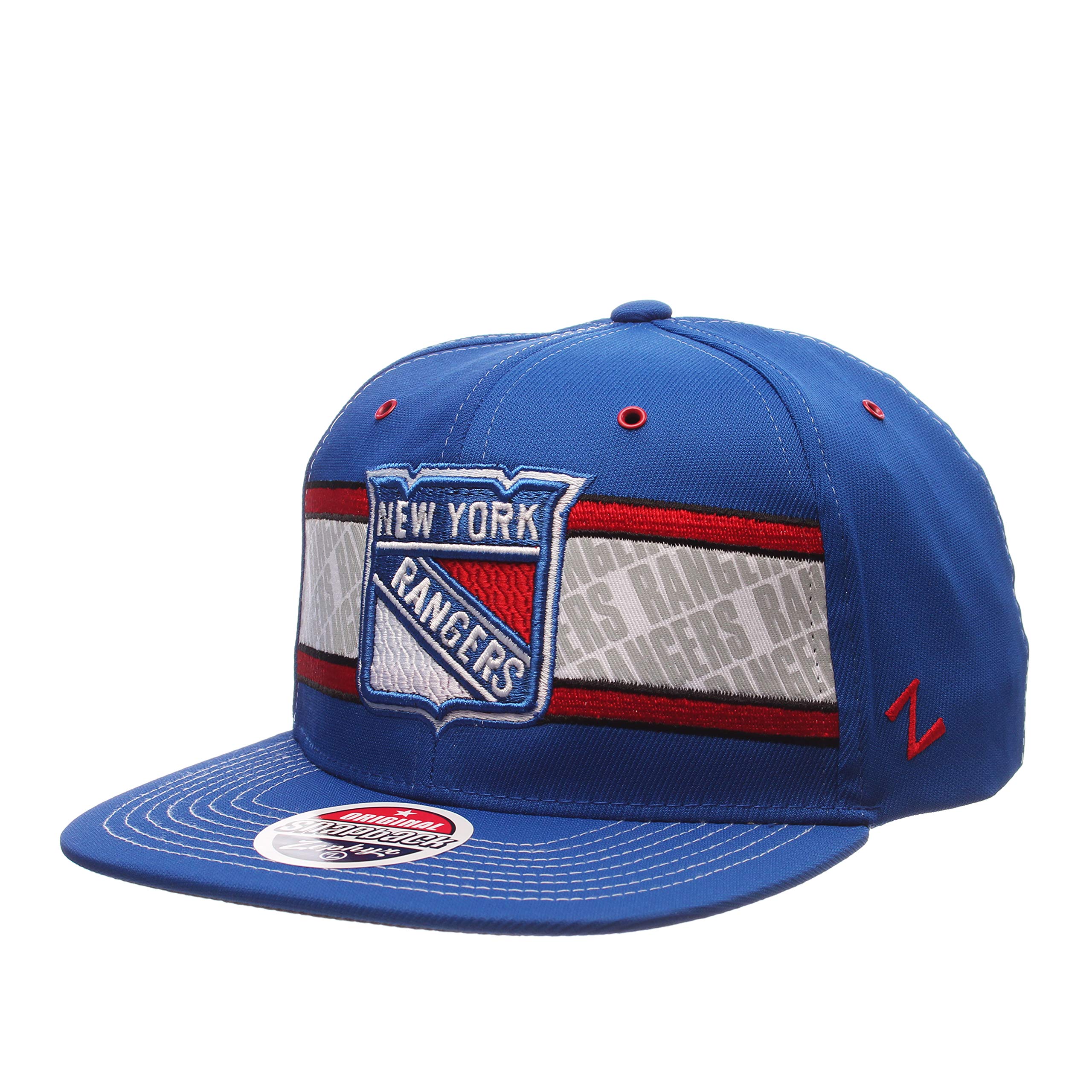 Zephyr NHL MVP Superstar 32/5 Adjustable Snapback Cap - 2-Tone Flat Bill, One Size Baseball Hat