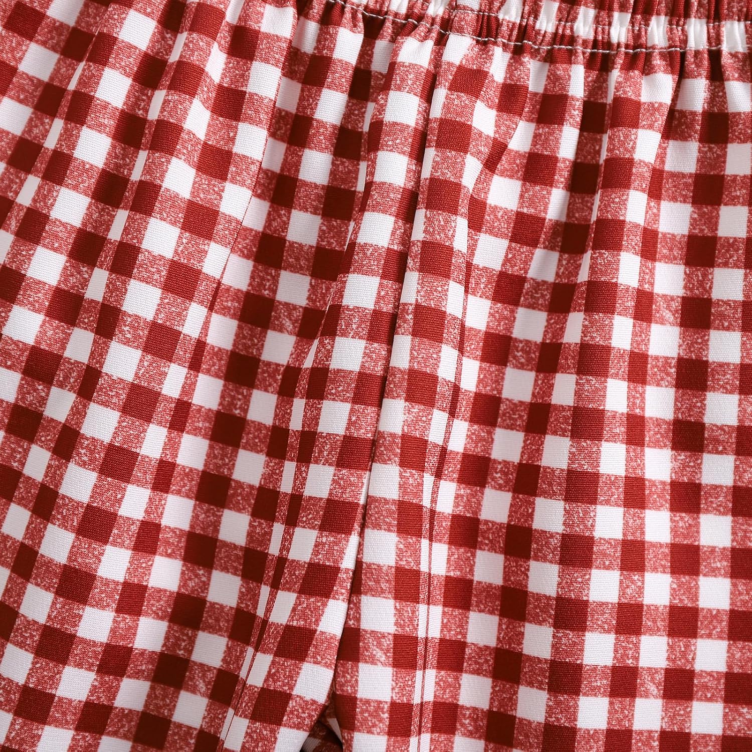 Toddler Baby Boy Girl Gingham Pants Retro Elastic Waist Checkered Plaid Long Pants Casual Sweatpants Bottoms