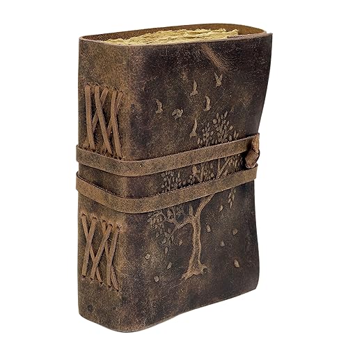 Diario de árbol de la vida, diario de cuero, cuaderno de cuero, diario vintage, diario de 200 páginas, diario de árbol de la vida para mujeres