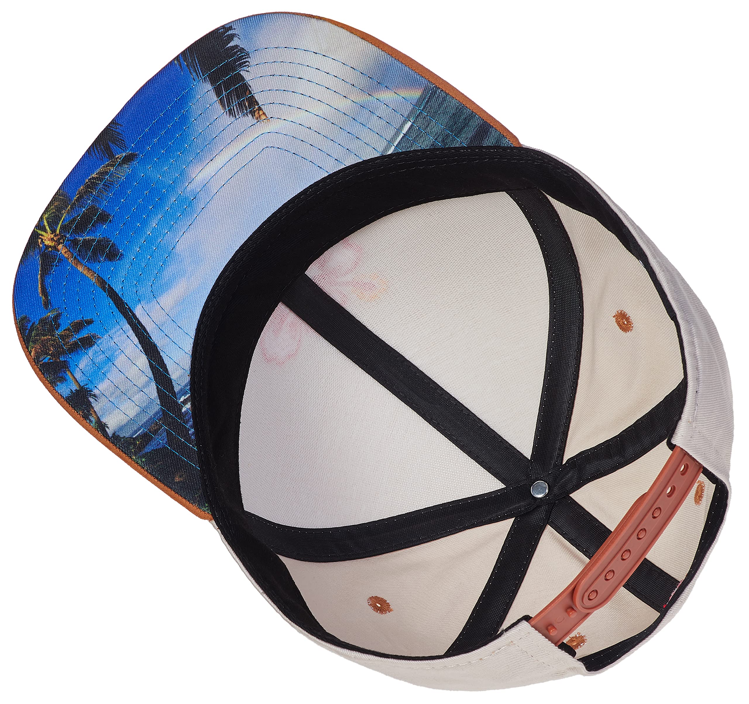 Cadency® Gorra Snapback, Hawaii, Color Gris Arena, Unisex, Tamaño Ajustable