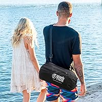 Vista 8 de BRAWNTIDE Manta grande impermeable para exteriores, forro polar extragrueso, cálida, resistente al viento, a prueba de arena, acolchada, 82 x 55