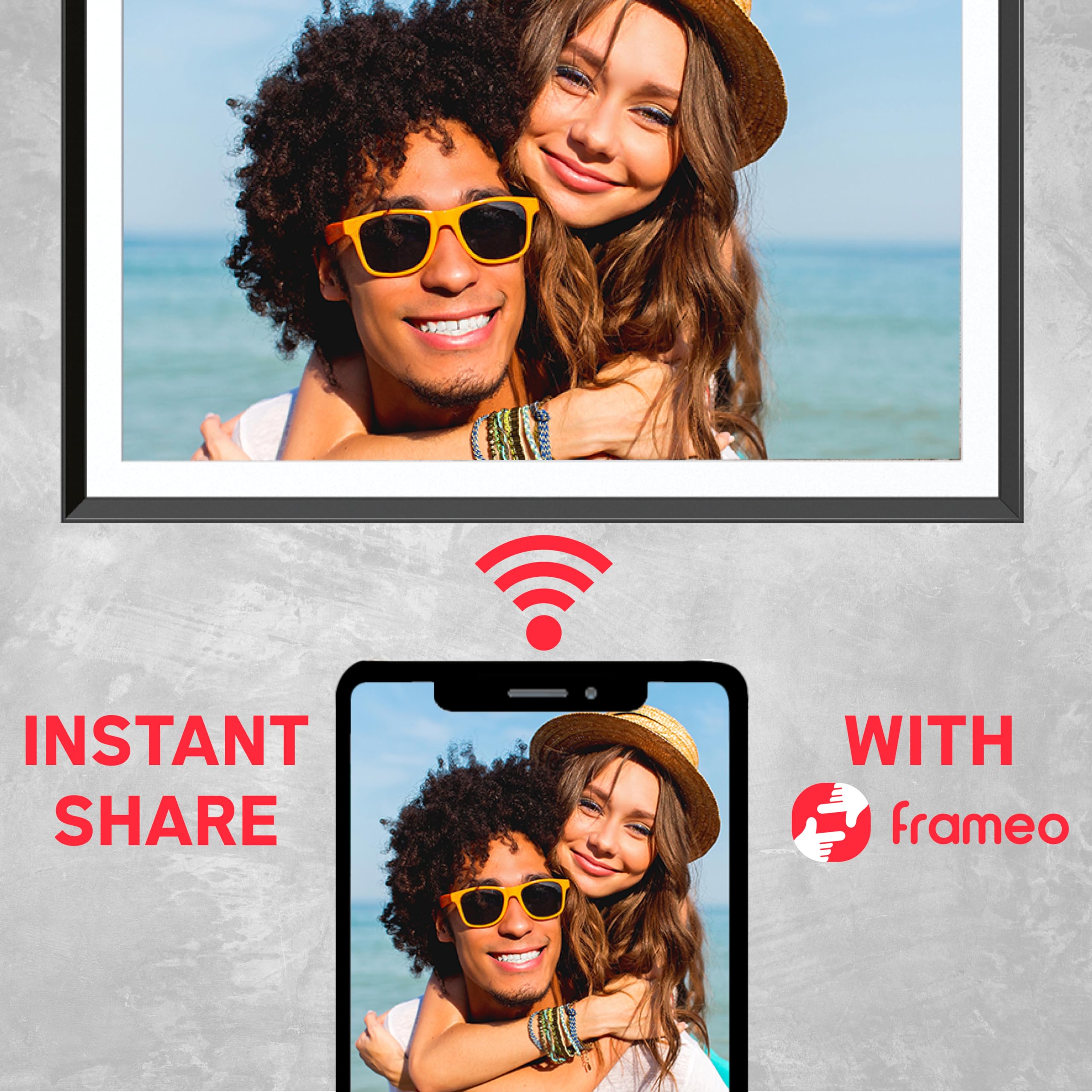 AGFAPHOTO, Realiview APF1560WIFI, Digital Photo Frame with Wi-Fi Connection, Frameo App, 15.6-inch HD Touchscreen - Image 2
