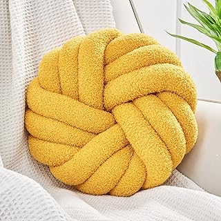 Uvvyui Knot Pillows, 14 Inch Decorative Throw Pillows Round Pillows Cush...