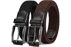 CHAOREN Elastic Belts for Men 2Pack